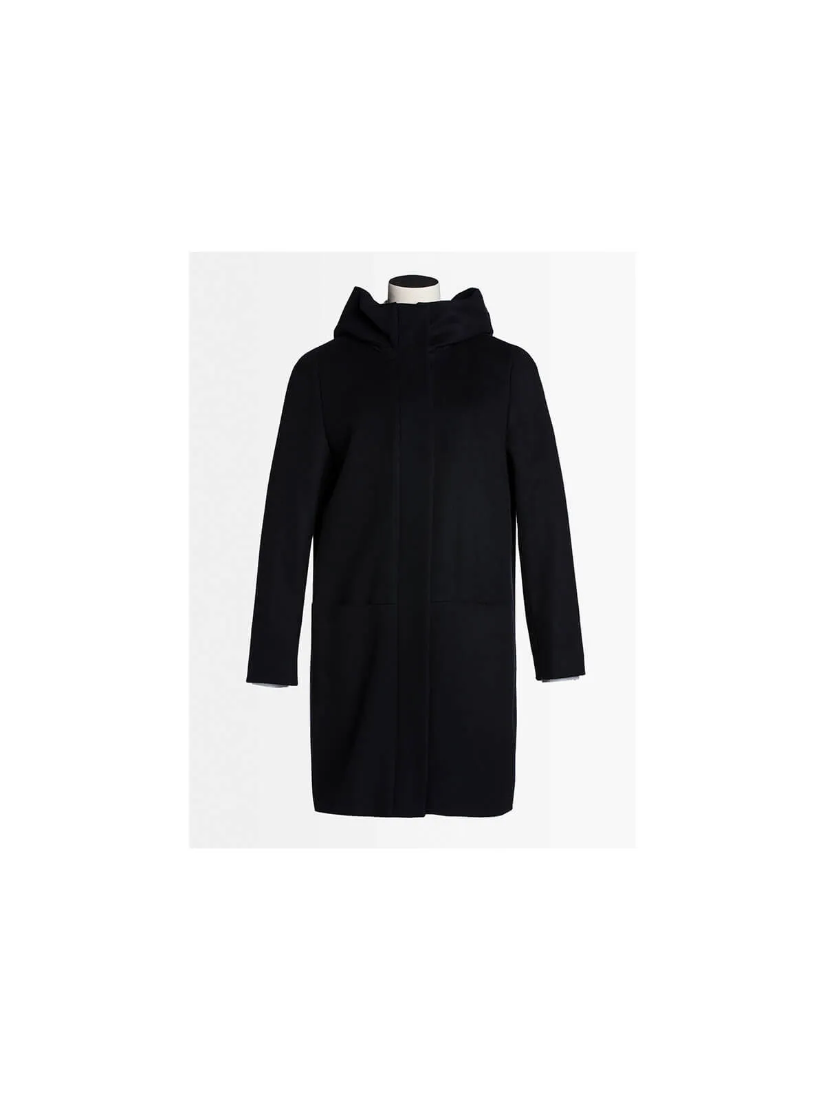 Manteau court à capuche