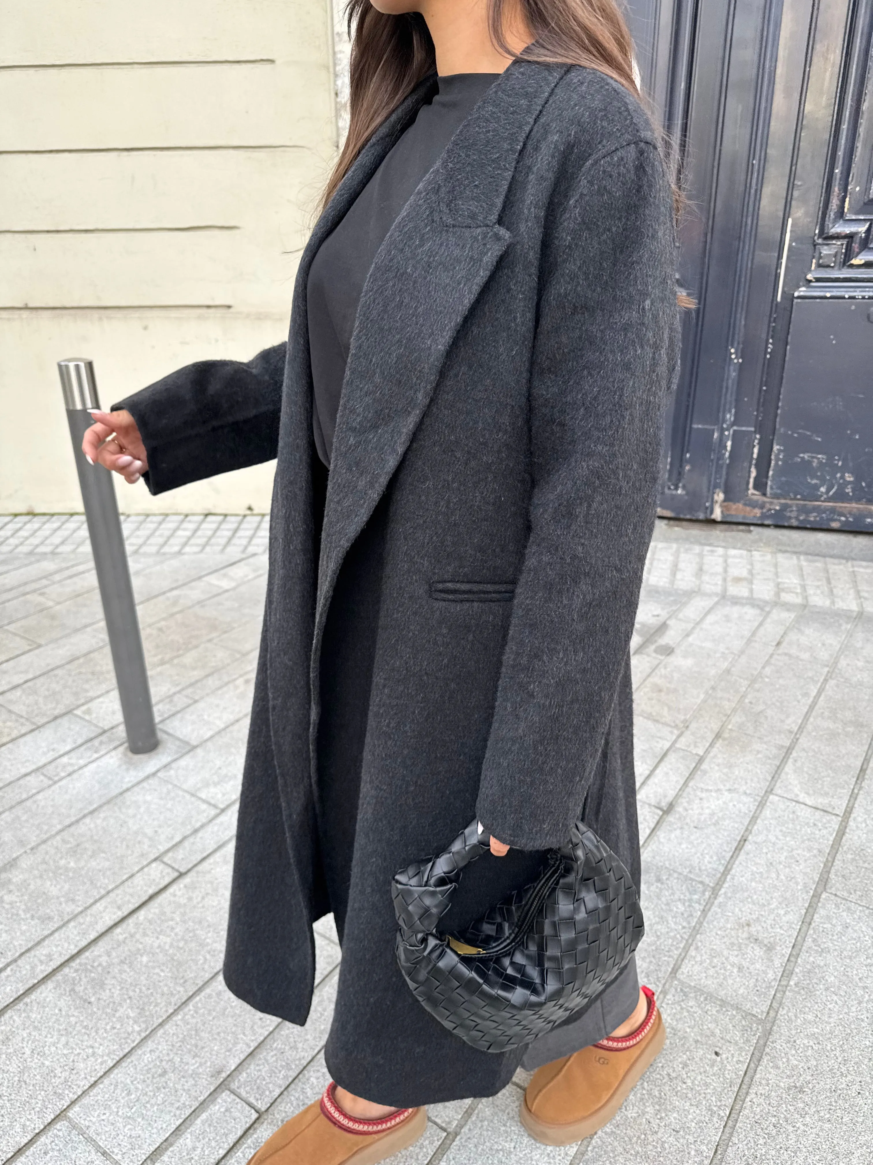 Manteau long noire MARA