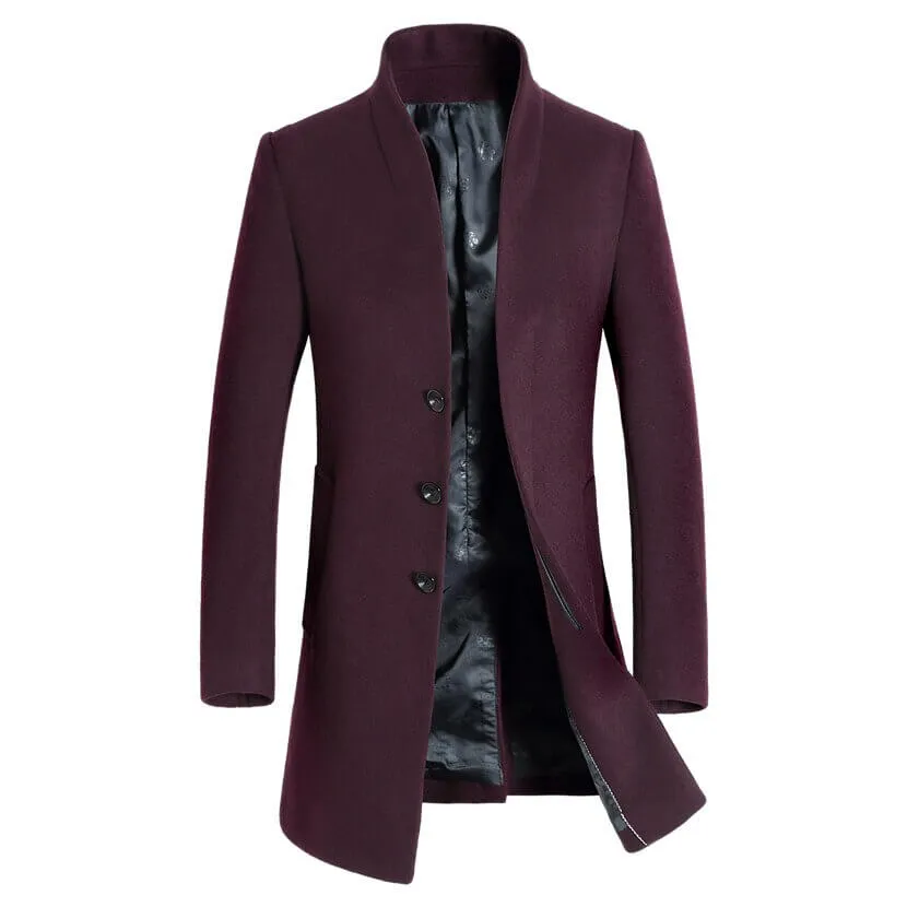 Manteau Long Rouge