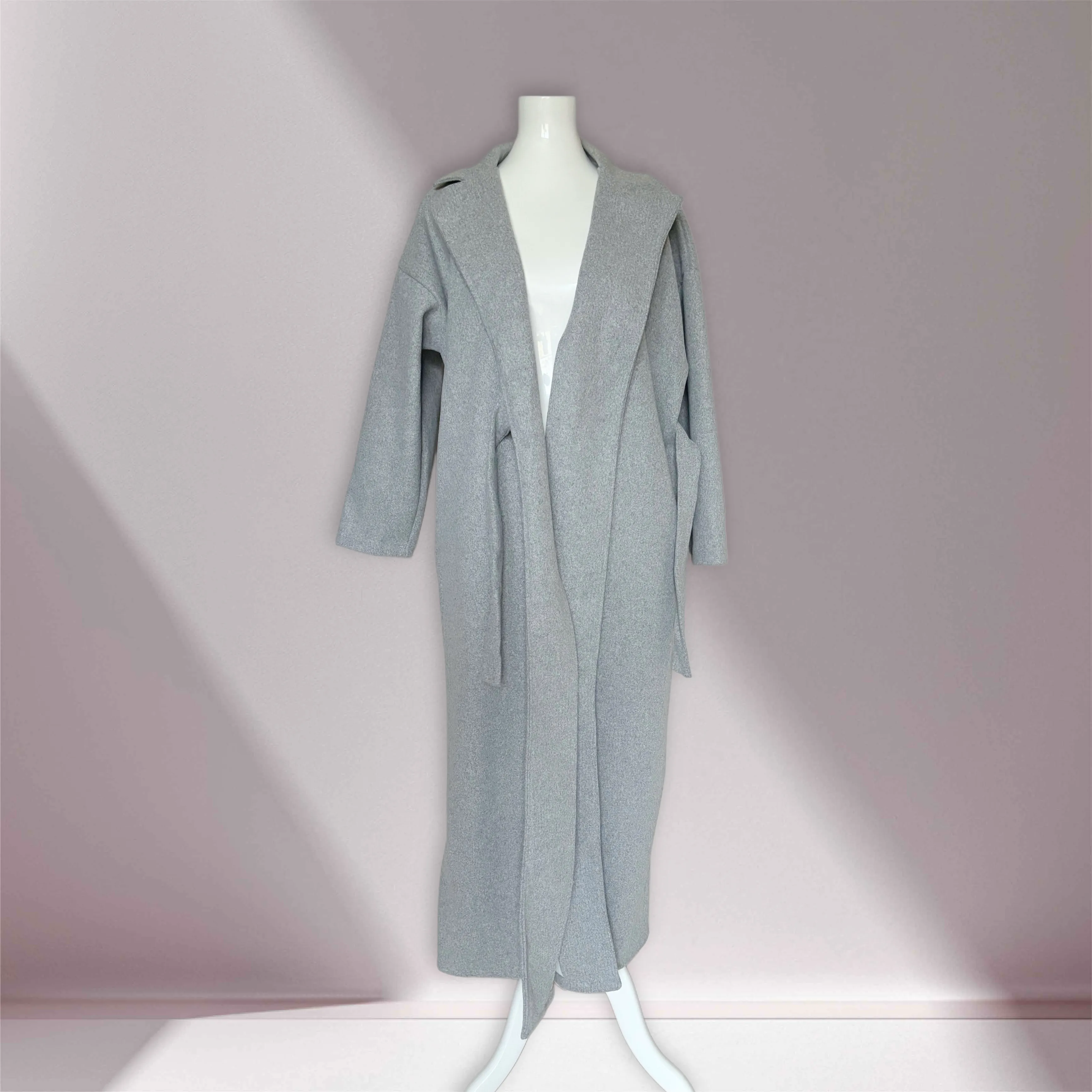 Manteau portefeuille gris clair