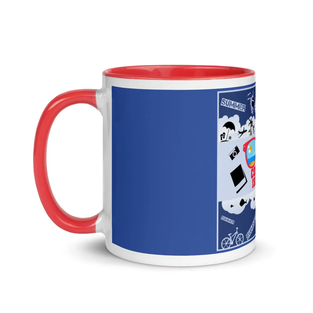 Mug Corsica Island à Intérieur Coloré
