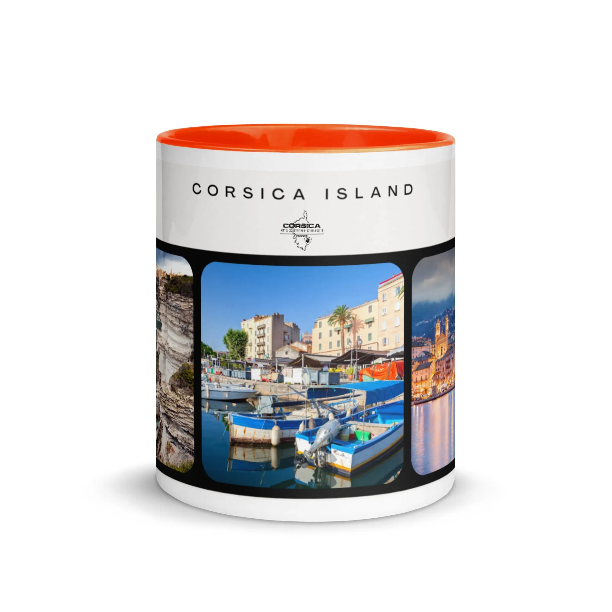 Mug à Intérieur Coloré Corsica Island