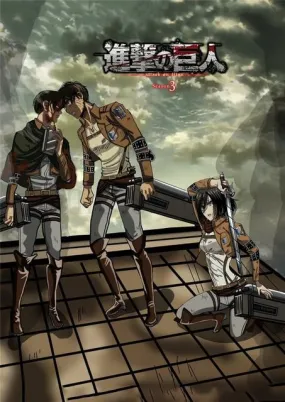 Poster Attaque des Titans  Eren - Mikasa et Levi
