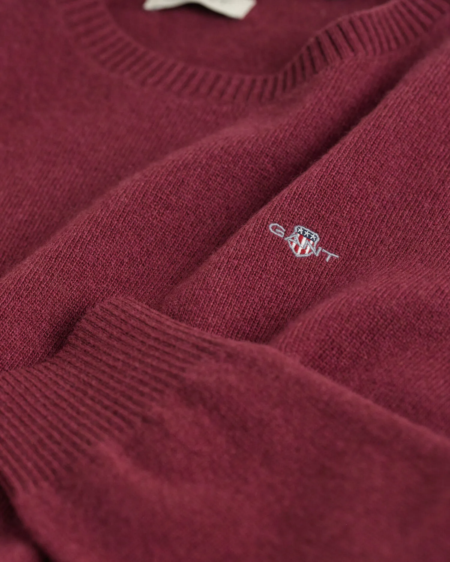 Pull ras du cou en laine d'agneau Shield Teens