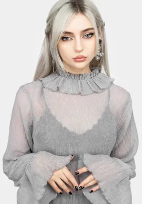 Rey Sheer Ruffle Top