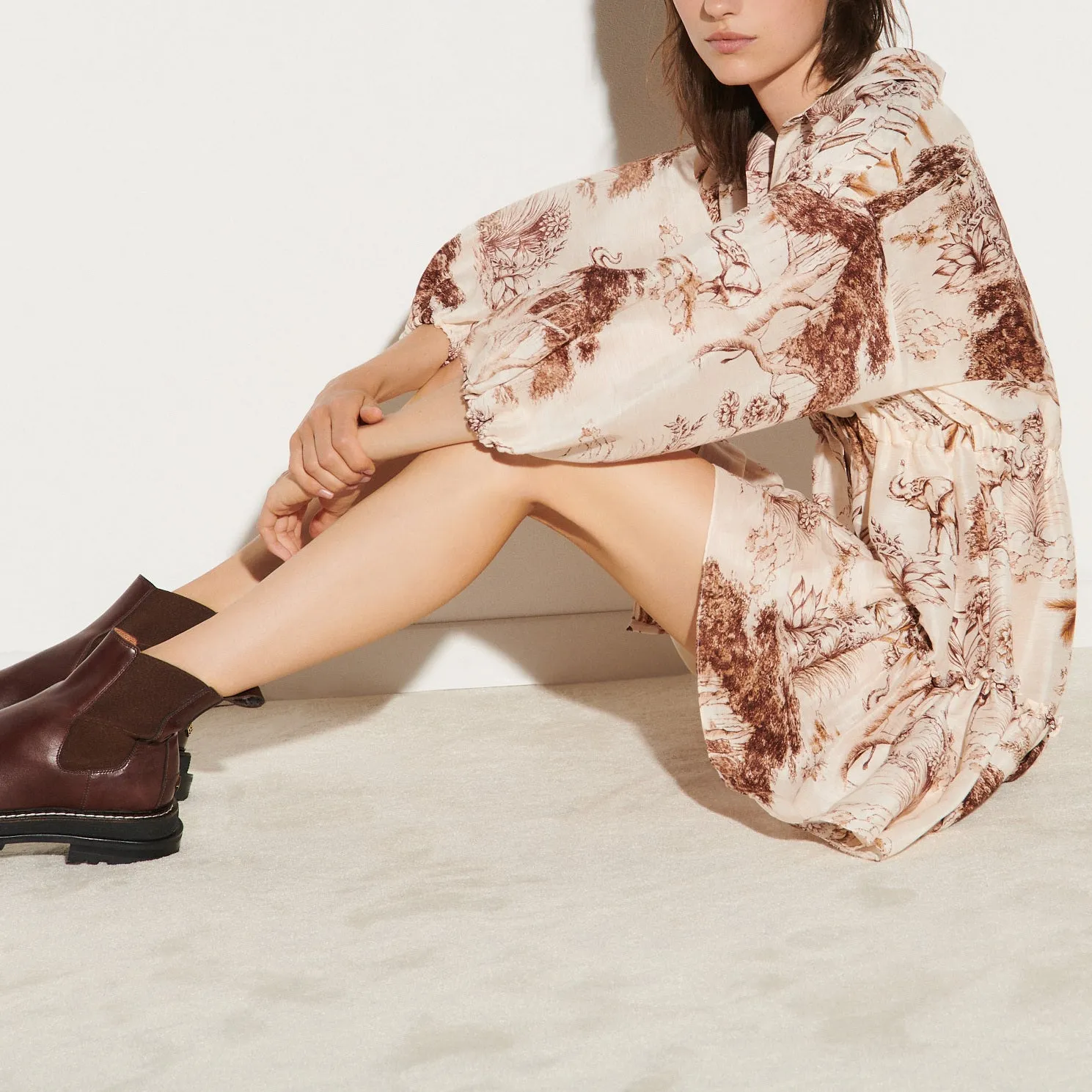 Robe chemise imprimée