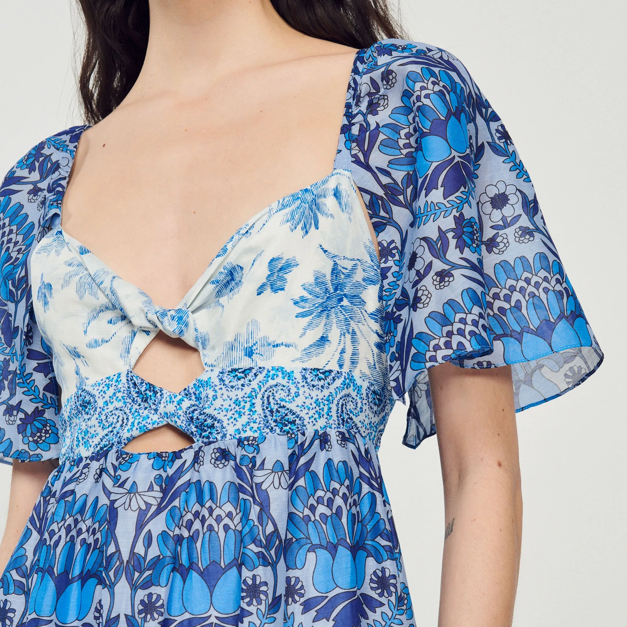 Robe longue imprimé foulard
