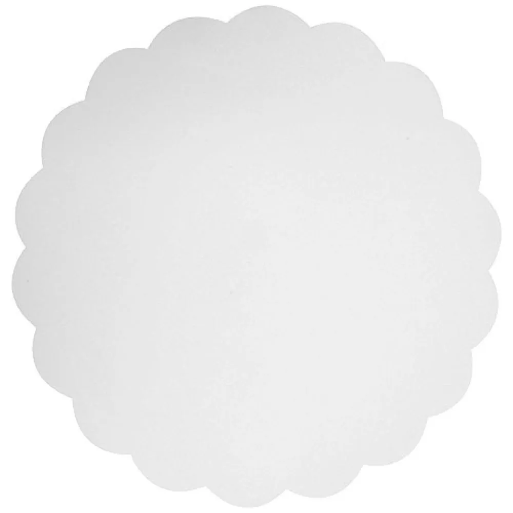 Rond en carton blanc ø35cm