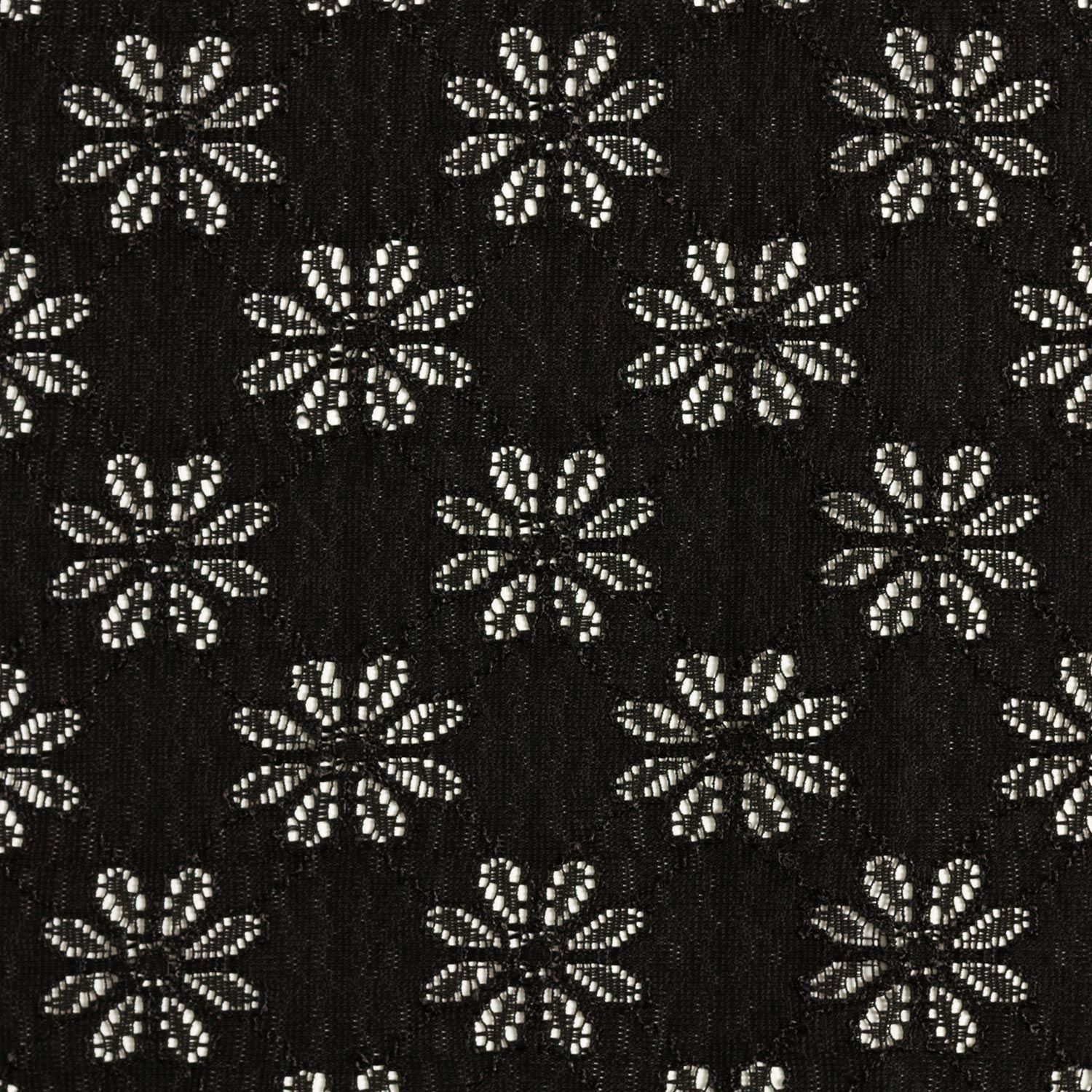 Stretch Fleurs en dentelle – noir