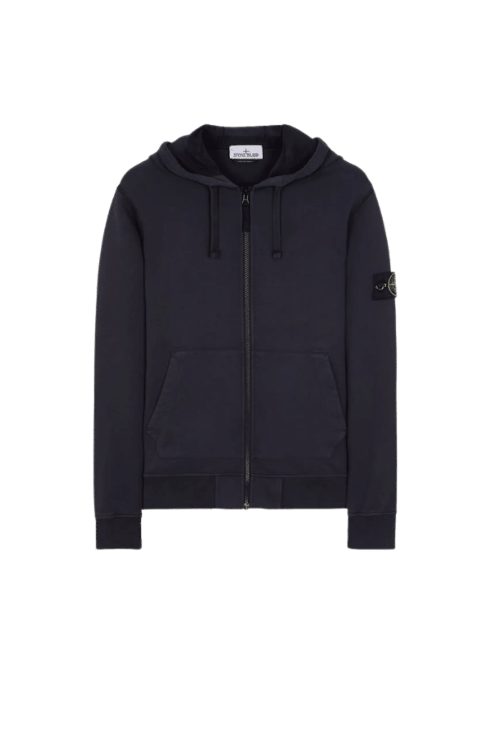 Sweat Zippé Capuche Marine