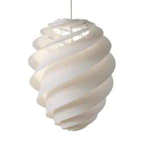 SWIRL 2 - White or copper spiral suspension, designer creation