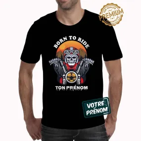 T-shirt Motard personnalisé prénom