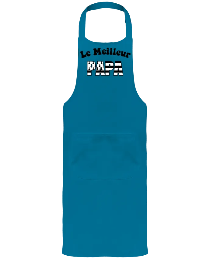 Tablier avec poches Le Meilleur papa Bretagne par CREATIVE SHIRTS
