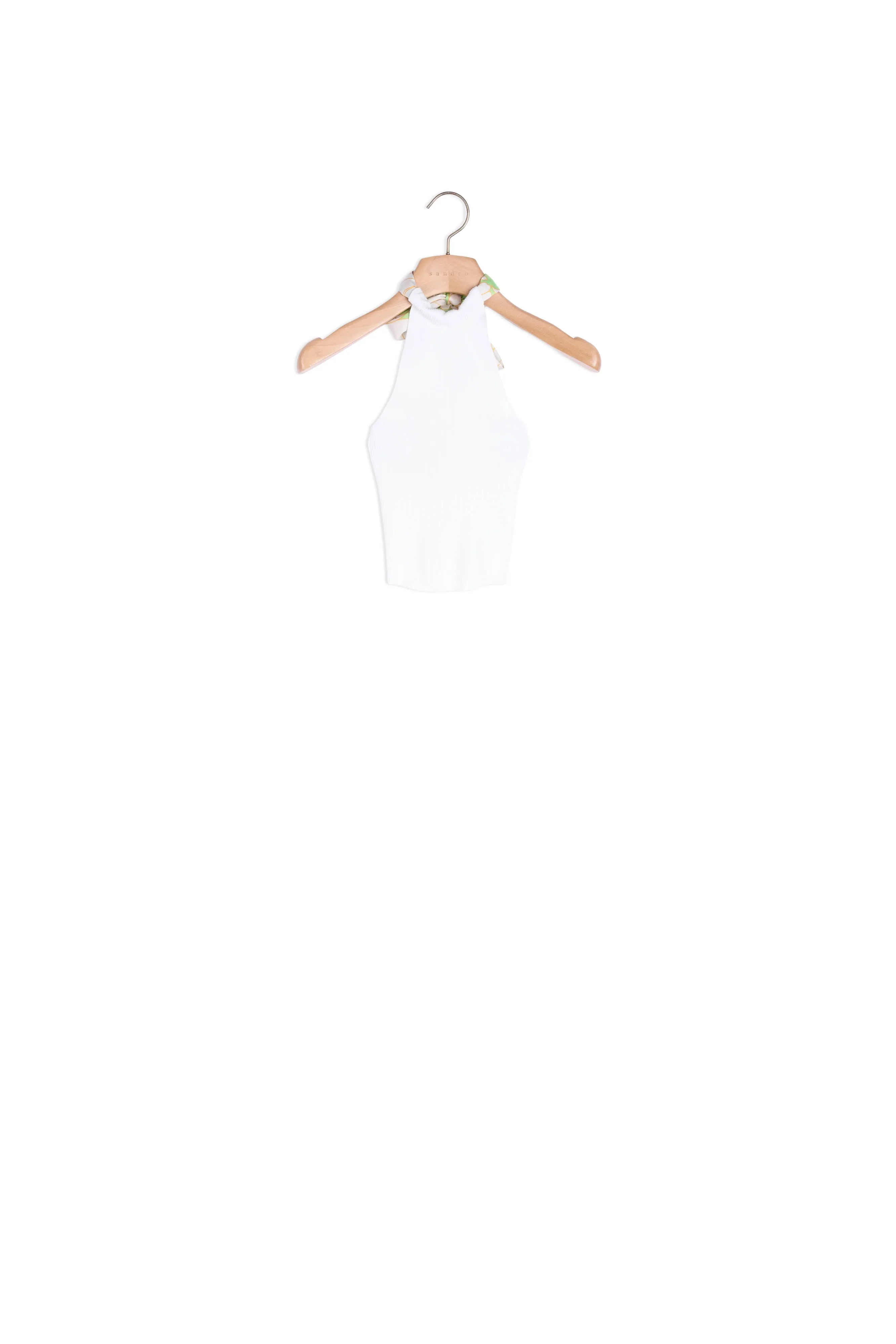 Top dos nu foulard