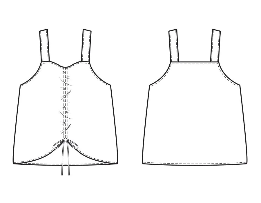 Top Hailey Patron de Couture