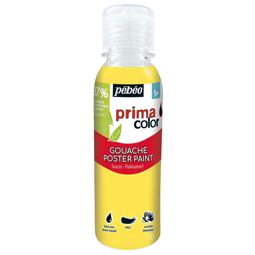 Tube gouache jaune 150ml 