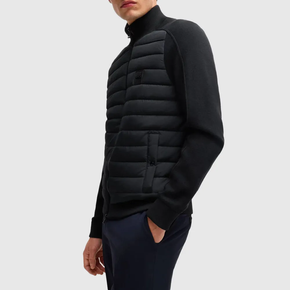 Veste zippée avec badge logoté